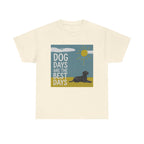 Dog Days Are The Best Days Black Labrador Retriever Art T-Shirt