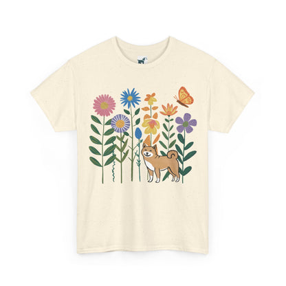 Floral Shiba T Shirt