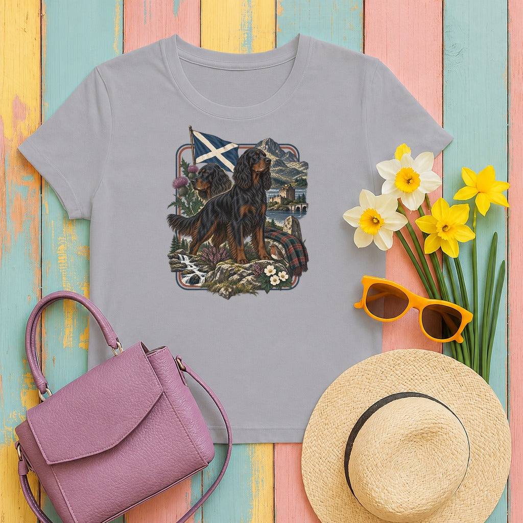 Gordon Setter Scotland Heritage tee, Athletic Heather