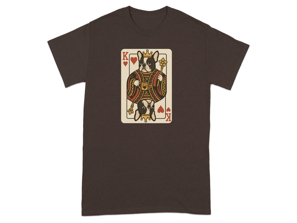 King of Hearts Raccoon Playing Card Graphic T-shirt