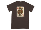 King of Hearts Raccoon Playing Card Graphic T-shirt