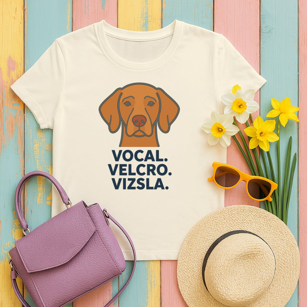 Vocal. Velcro. Vizsla. Premium T-Shirt in Natural