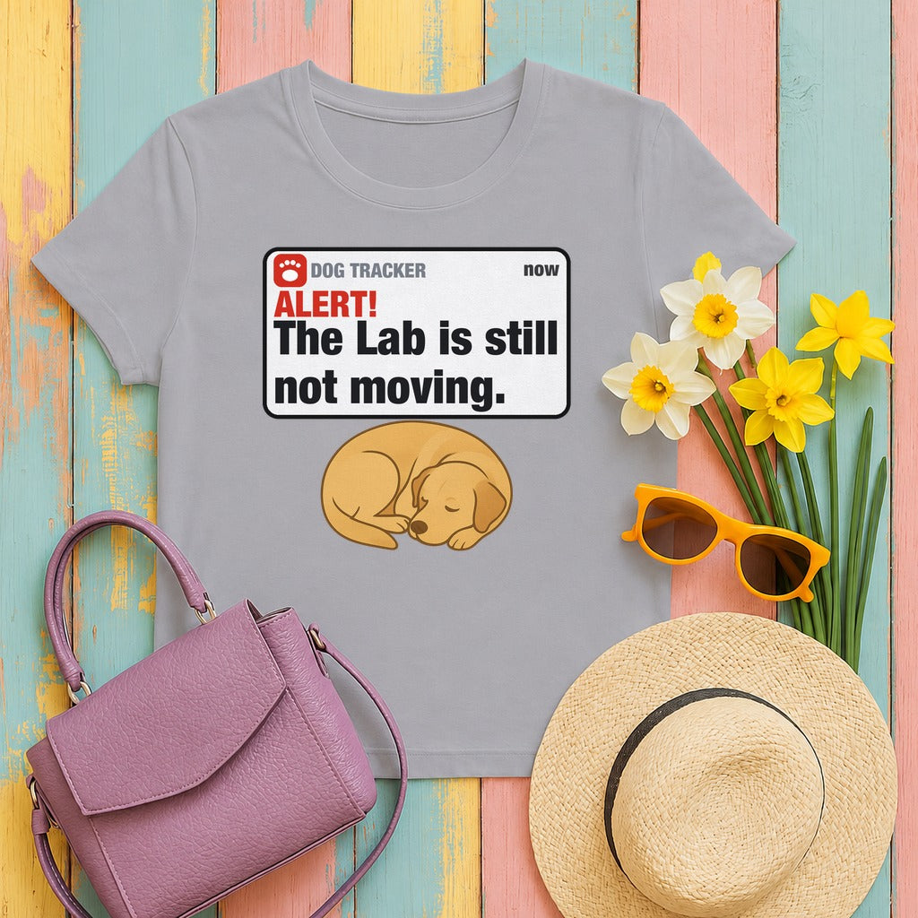 Lab Alert Still Not Moving Tee in Athletic Heather