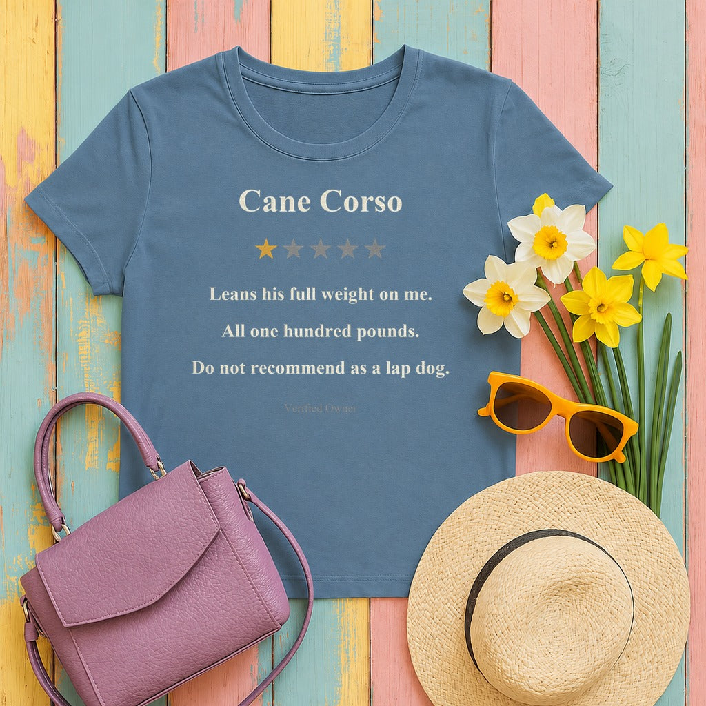 Cane Corso One-Star Review Tee in Steel Blue