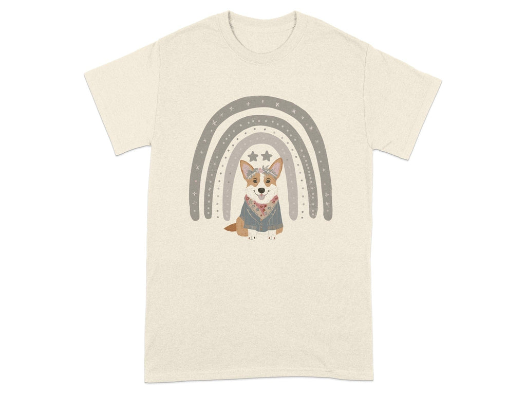 Cute Corgi with Rainbow Graphic Design Shirt product type
