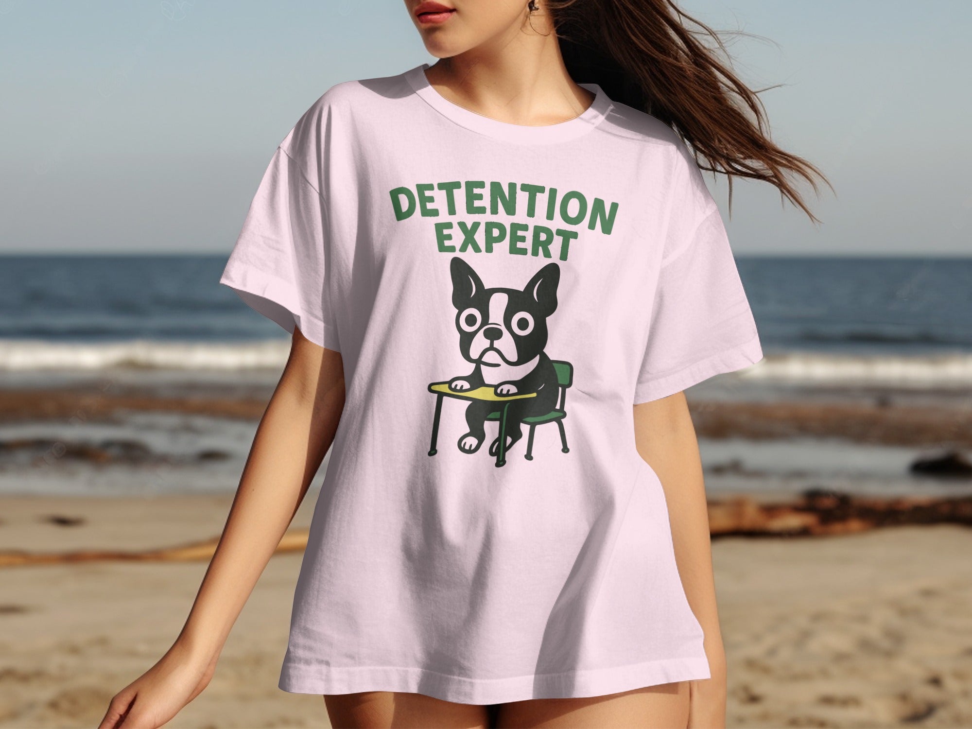 Detention Expert Cute Dog Graphic T-Shirt