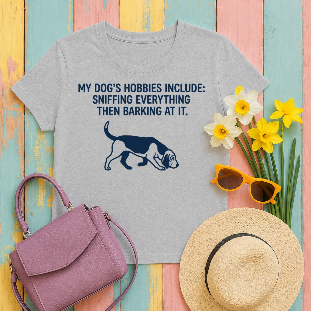 Sniff & Bark Bloodhound T-Shirt in Sport Grey