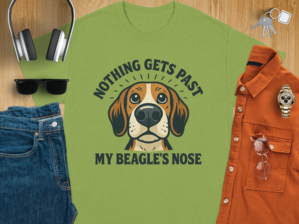 Nothing Gets Past My Beagle's Nose Graphic T-Shirt