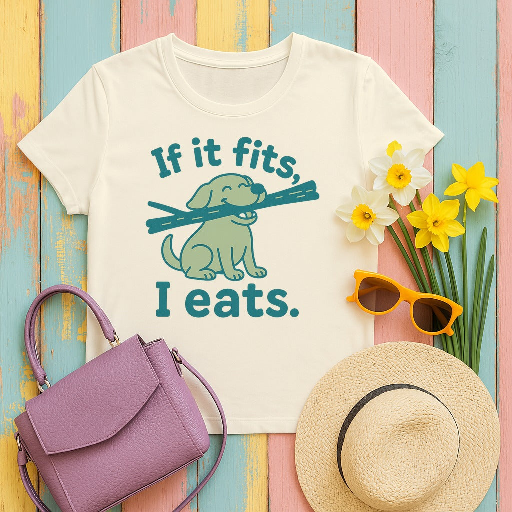 If It Fits I Eats T-Shirt in Natural