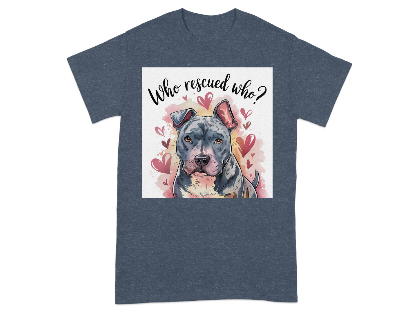 Who Rescued Who Hearts Art Print T-Shirt product type