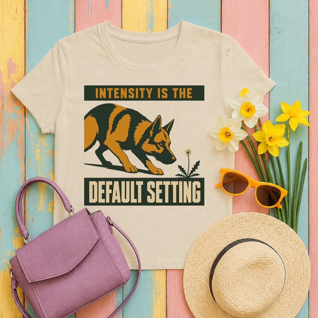 Default Setting German Shepherd T-Shirt in Sand