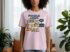 Pink t-shirt with "Poodle Logic" slogan and a flowchart featuring a poodle.