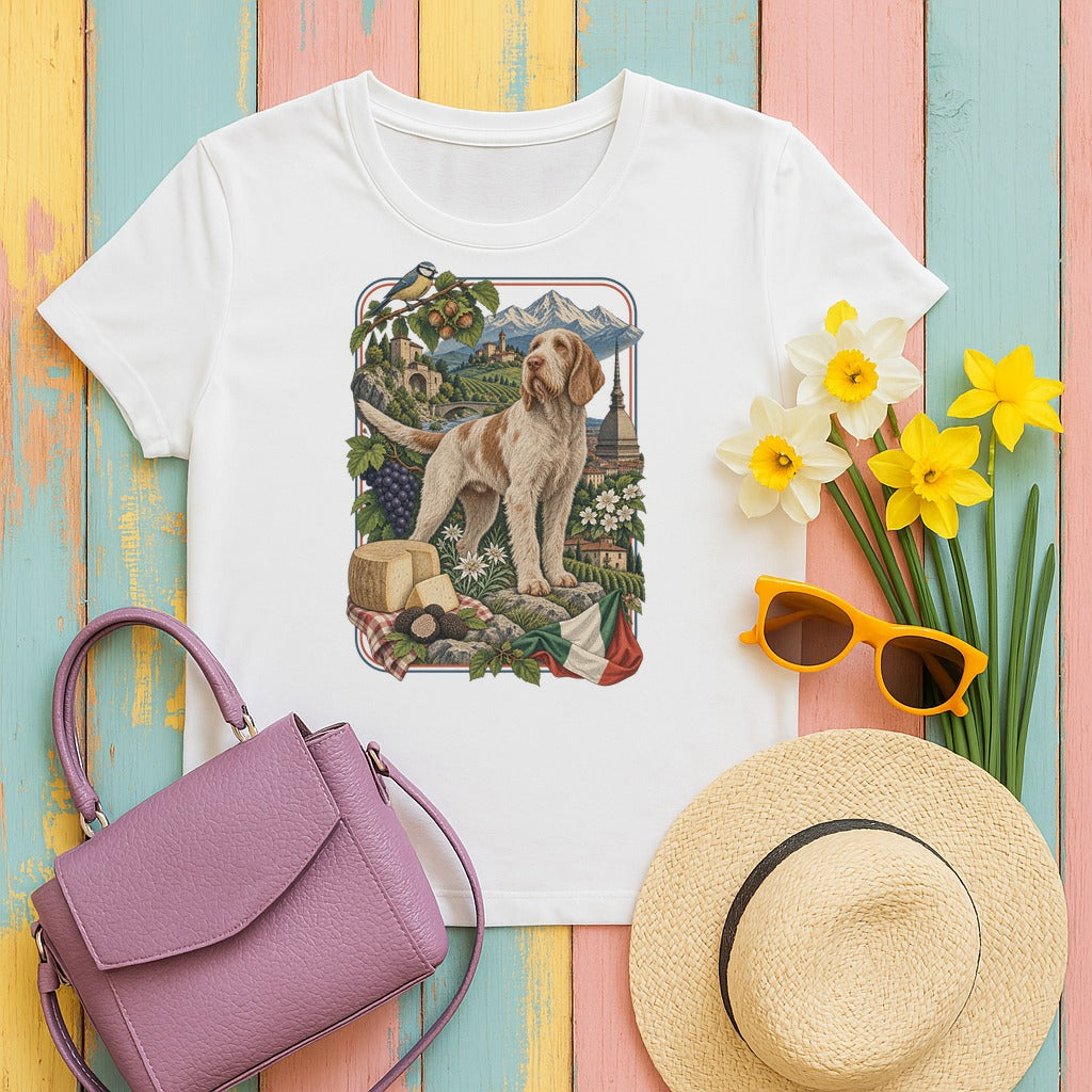 Spinone Italiano Italy Heritage tee, White