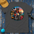 Good Times Doberman Rider T-shirt in Dark Heather