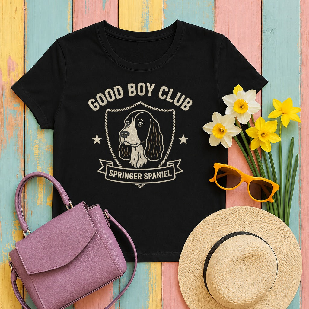Springer Good Boy Club Tee in Black