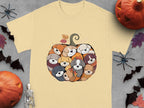 Cute Pumpkin Design with Dogs Halloween Shirt