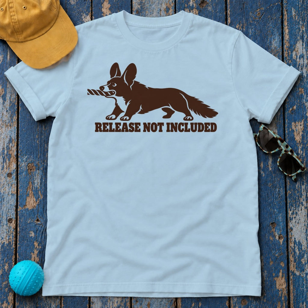 Release Not Included Corgi T-Shirt — Light Blue