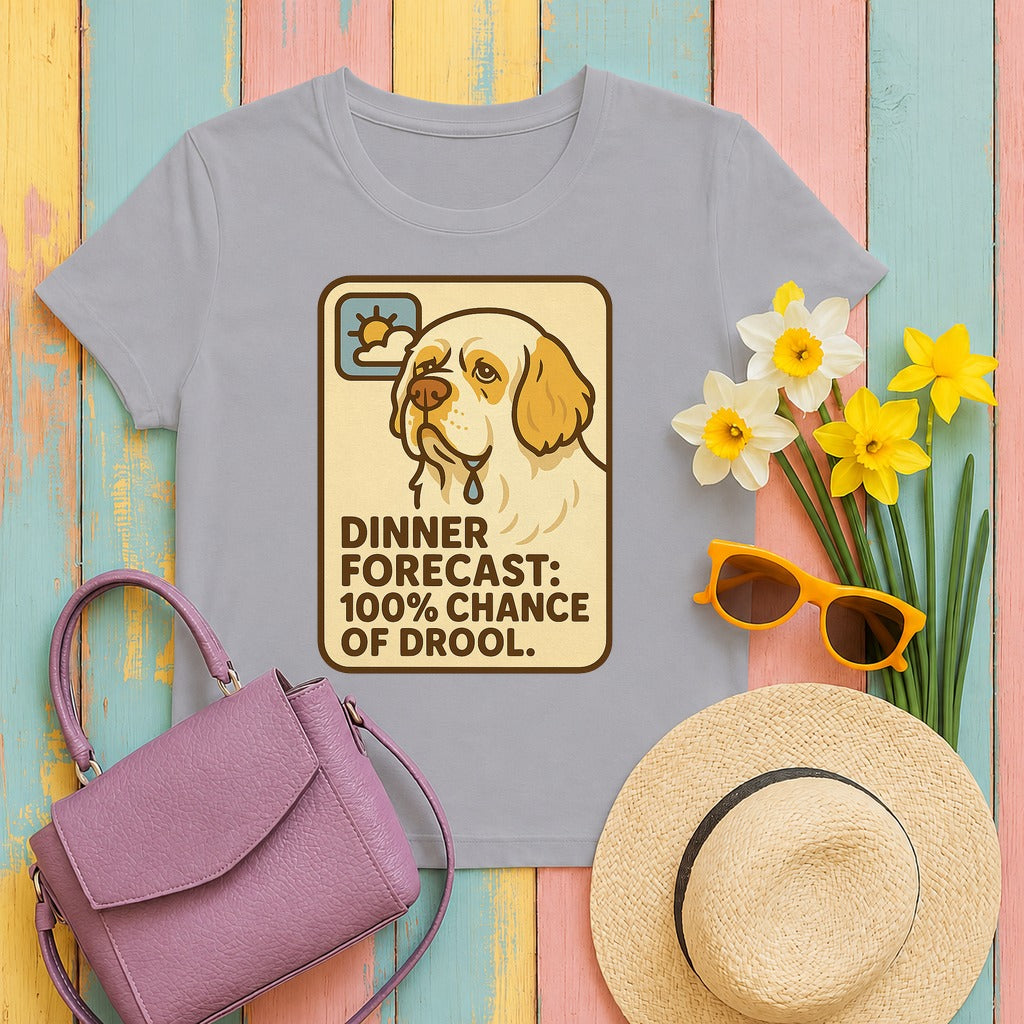 Clumber Dinner Forecast Tee in Athletic Heather