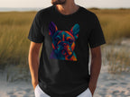 Colorful Geometric French Bulldog Graphic Tee