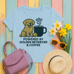 Golden Retriever & Coffee Power t-shirt