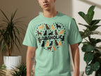 Mint green t-shirt with heart-shaped Labrador dog print and "LABAHOLIC" text.