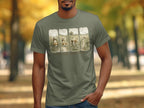 T-shirt featuring vintage artwork of beagles on a path with text "THE NOSE KNOWS BEST".