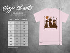 Size chart for Gildan 5000 heavy cotton t-shirt with measurements in inches.