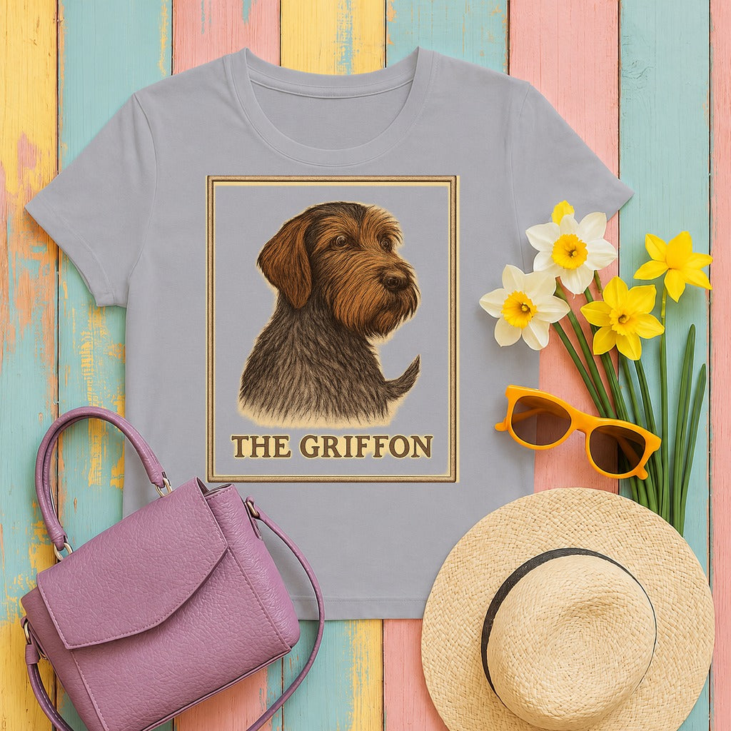 The Griffon Field Guide Portrait T-shirt in Athletic Heather