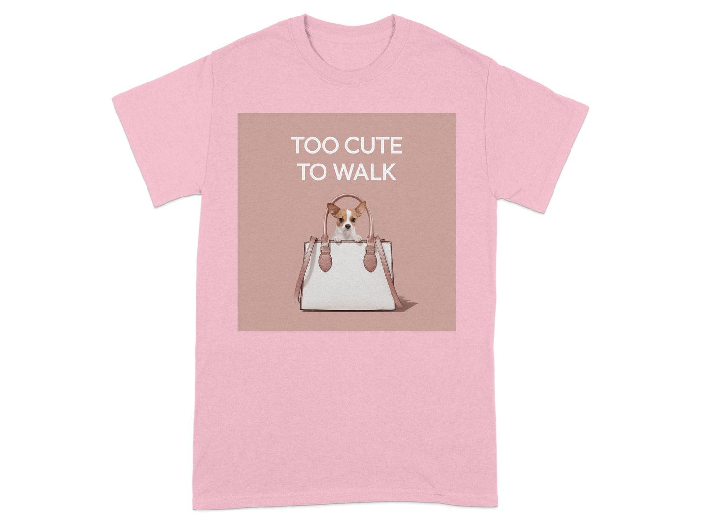 Too Cute To Walk Dog In Tote Graphic T-Shirt product