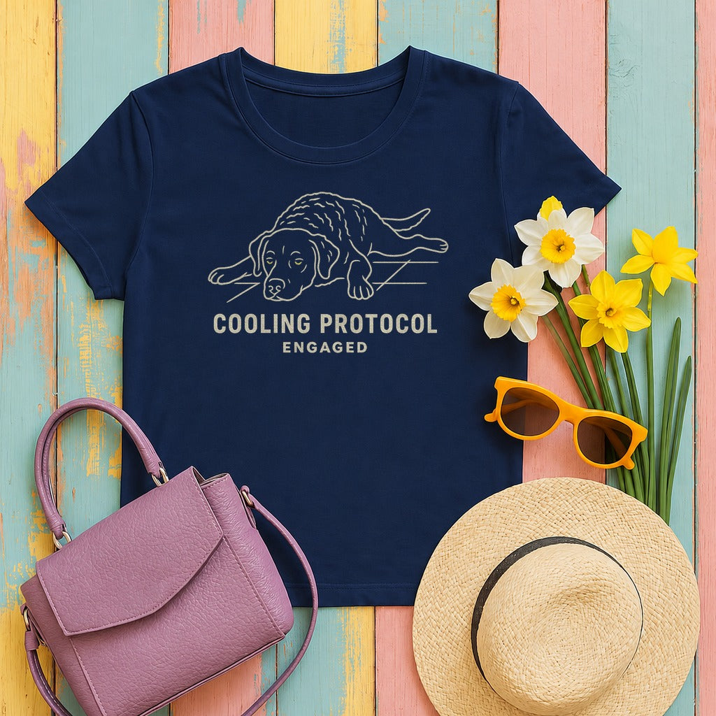 Chesapeake Cooling Protocol Tee in Navy