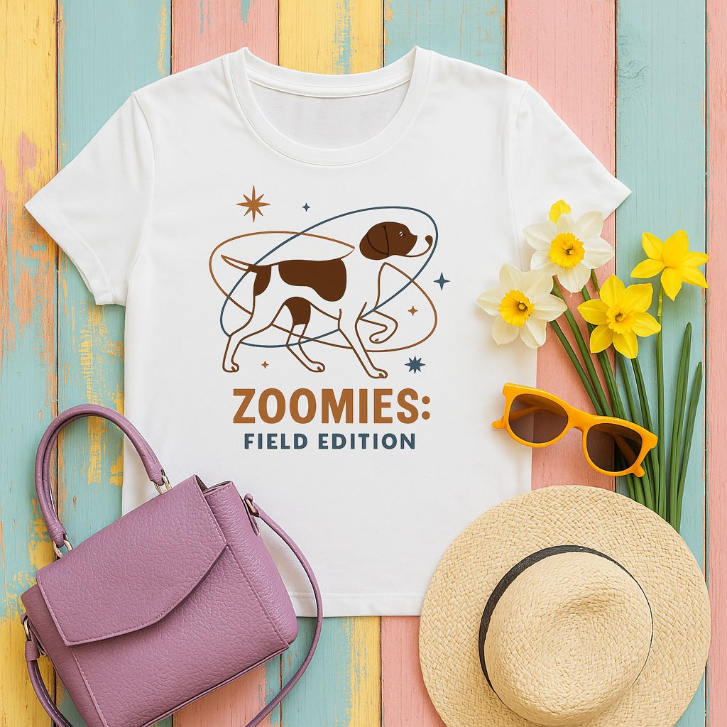 Pointer Zoomies T-shirt in White