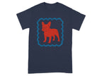 French Bulldog Graphic Dark Blue Unisex Tee Product