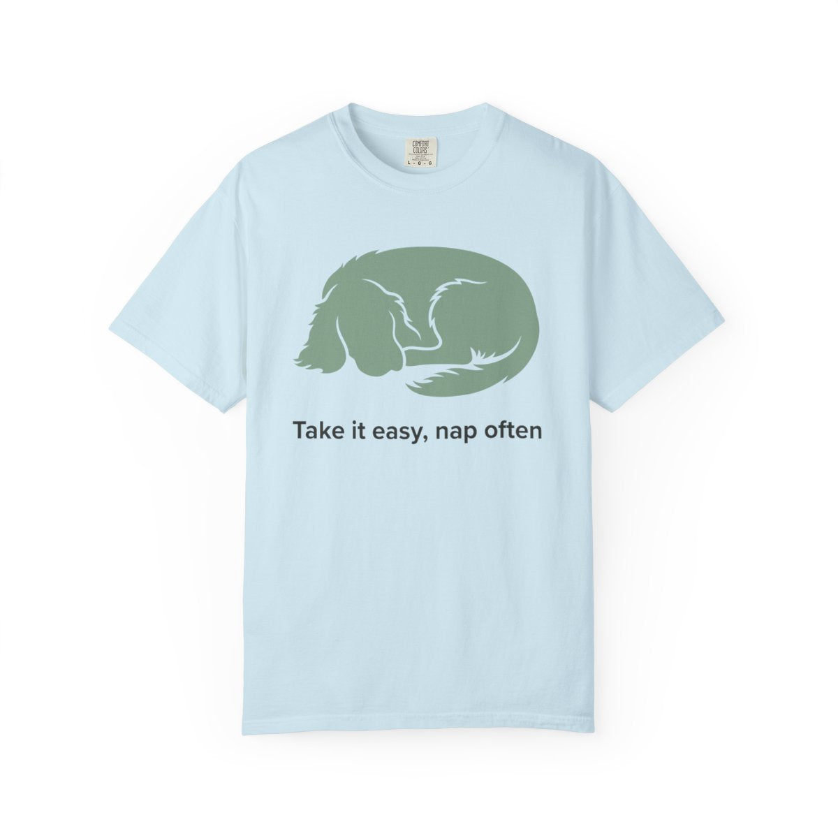 Take it easy nap often cute dog graphic shirt