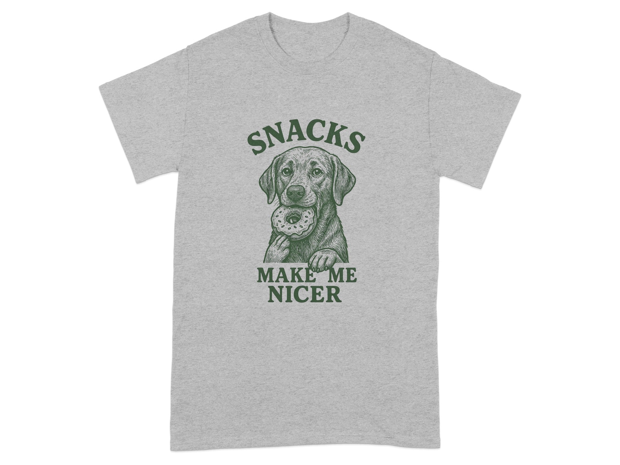 Snacks Make Me Nicer Graphic T-Shirt