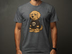 Sleepy Dog with Skull T-Shirt Design humor