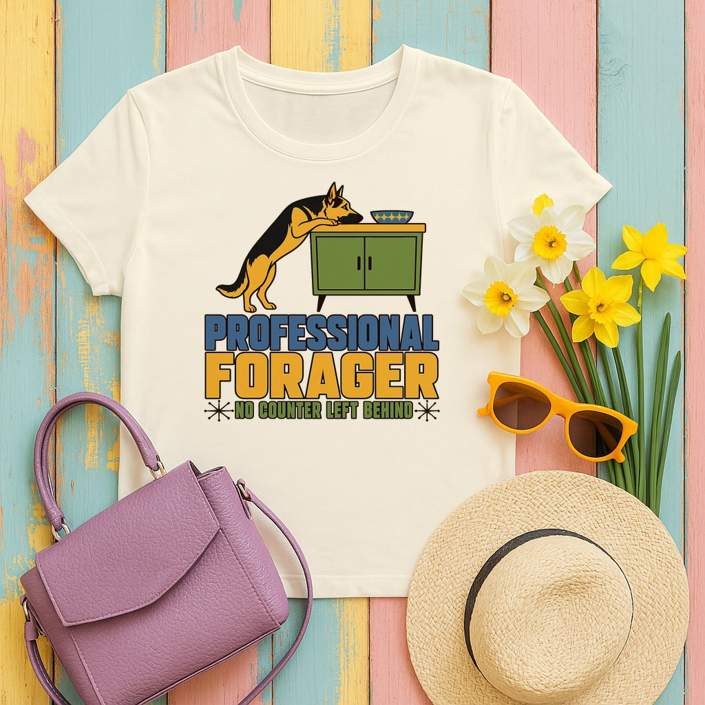 Professional Forager German Shepherd T-Shirt in Natural
