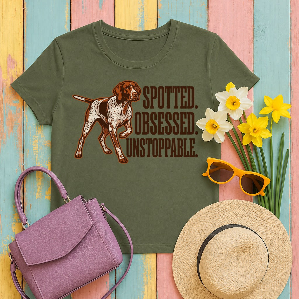 Spotted. Obsessed. Unstoppable. GSP T-Shirt in Military Green