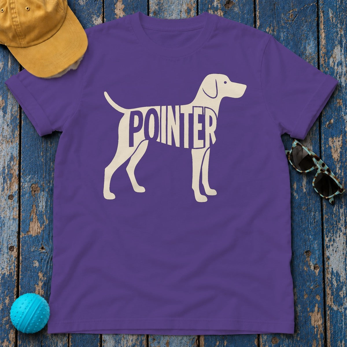 German Shorthaired Pointer Silhouette T-Shirt in Lilac