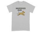 Unsupervised Again Dog Running Graphic T-Shirt