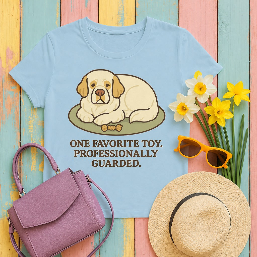 Clumber One Favorite Toy Tee in Light Blue