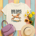 Poodle Joy 'Dog Days' T-Shirt in Natural