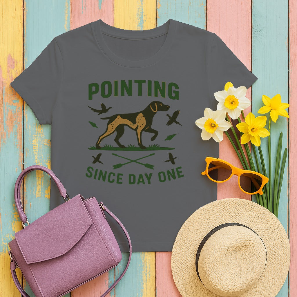 Pointing Day One GSP T-Shirt in Graphite Heather