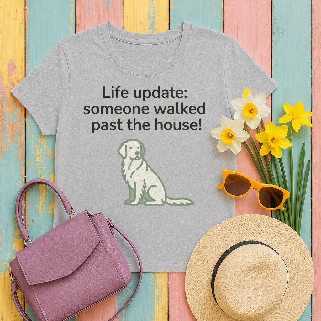 The Vigilant Pup's Daily Briefing T-Shirt in Sport Grey