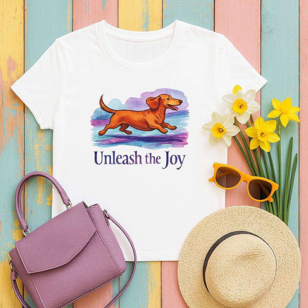 Unleash the Joy Dachshund Printed Design T-Shirt product type
