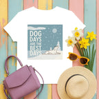 Dog Days Are The Best Days Winter T-Shirt White T-shirt