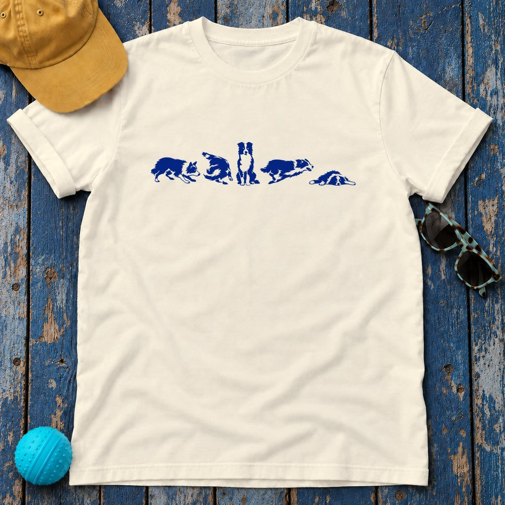 Heritage Collie Motion Graphic T-Shirt in Natural