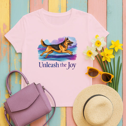 Unleash the Joy Graphic Dog Design Shirt product type