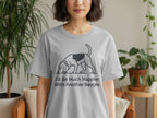 Grey t-shirt with Beagle illustration and text "I'd Be Much Happier With Another Beagle".