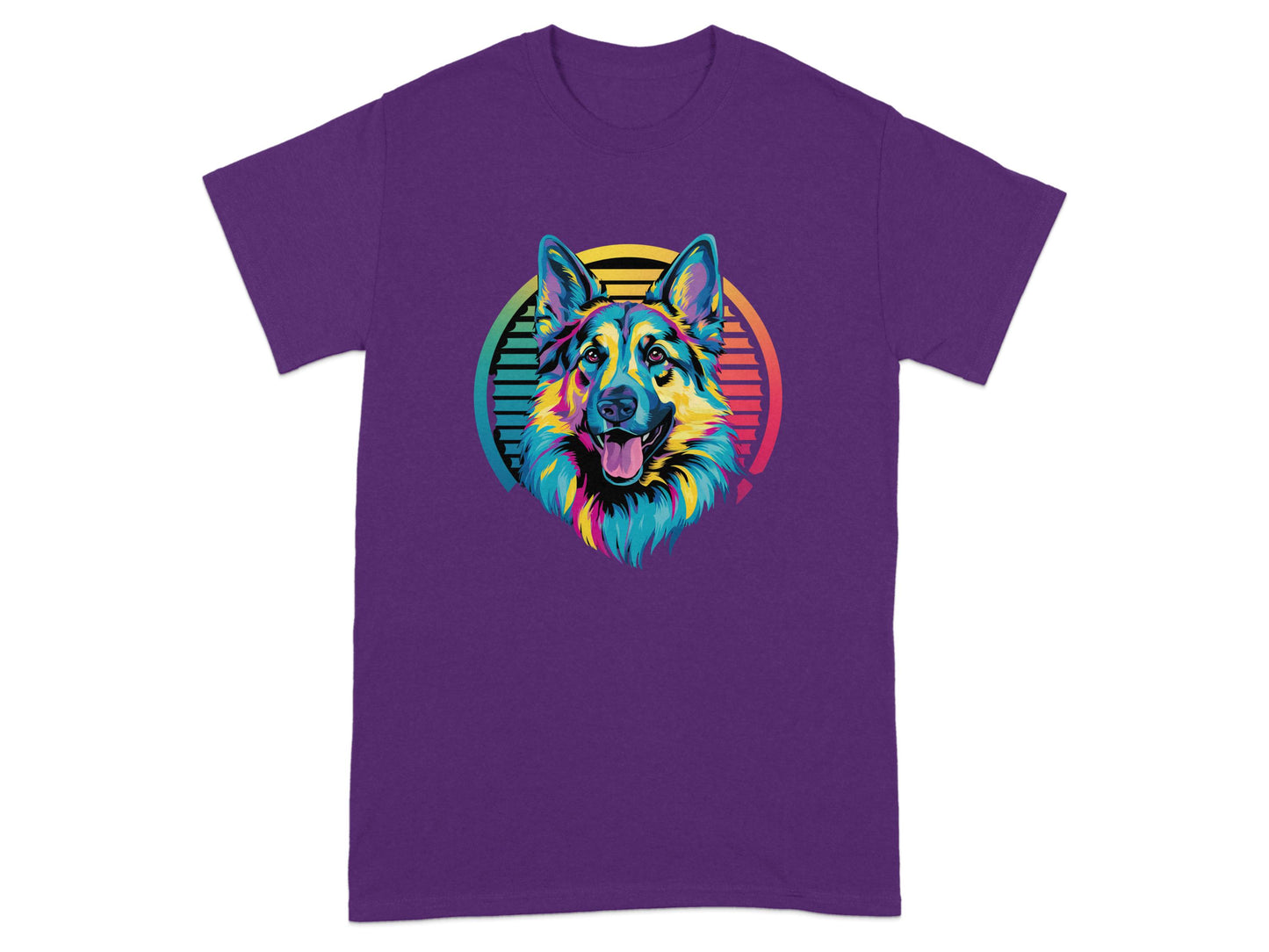 Colorful German Shepherd Design T-Shirt product