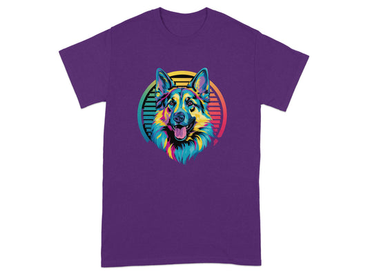 Colorful German Shepherd Design T-Shirt product